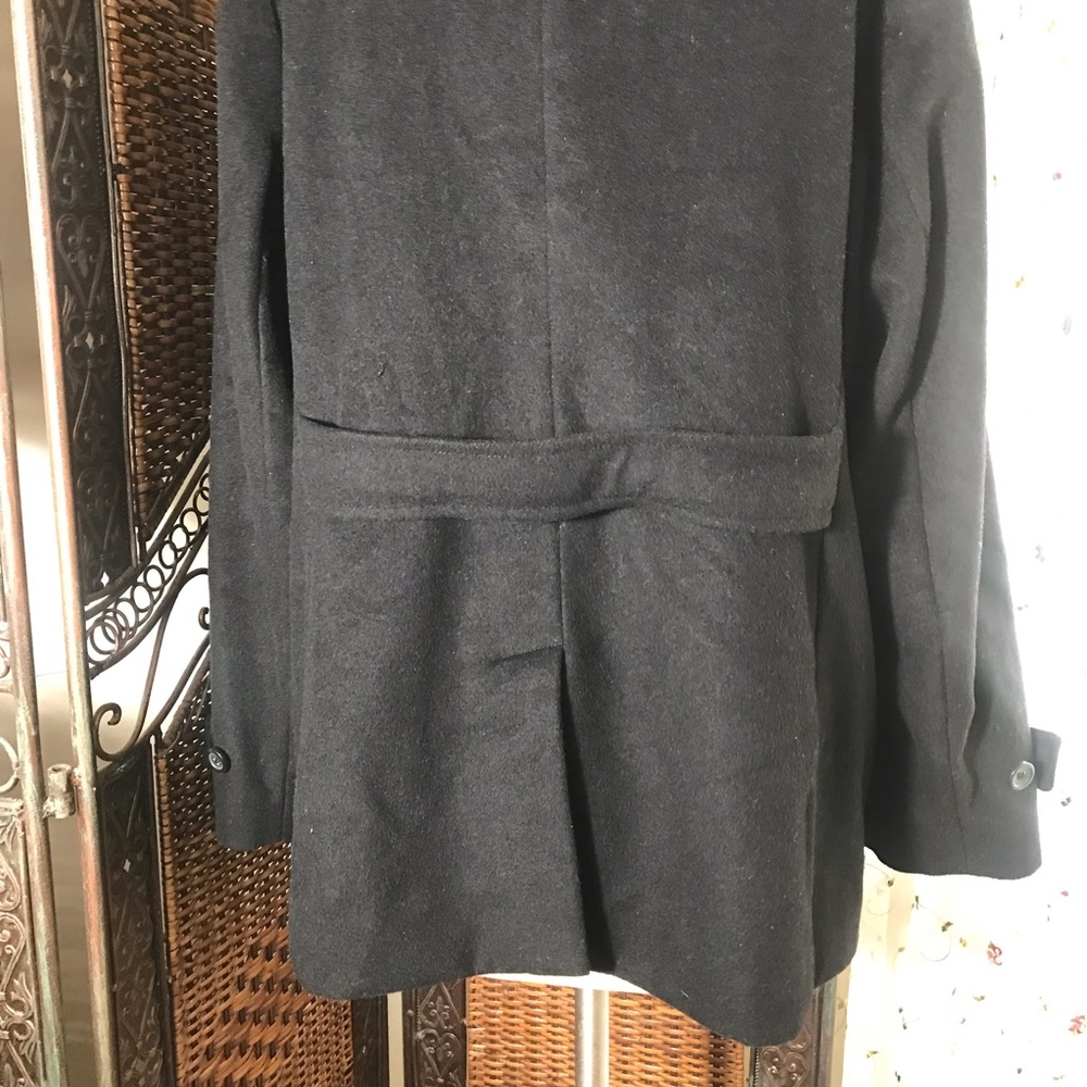 Lands' End Women's Classic Black Peacoat - Picture 5 of 12